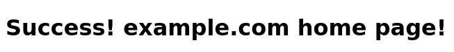 Example Apache virtual host test page on Ubuntu 26.04