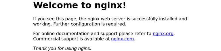 Nginx Ubuntu landing page