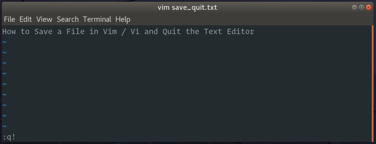 Vim Quit Without Saving