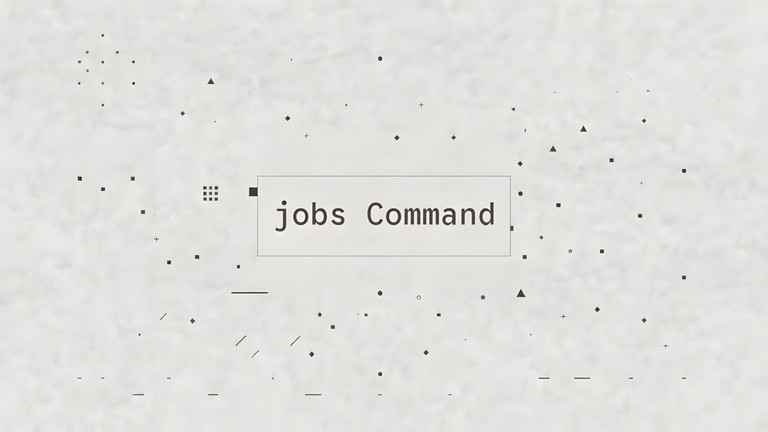 Linux jobs command listing background processes