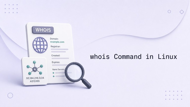 Querying domain registration with the whois command in Linux